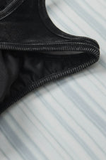 Load image into Gallery viewer, Black Ribbed Mineral Wash Racerback Cropped Tank Top - Fashion Queen - 9