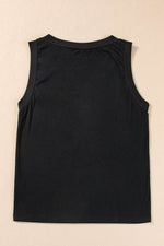 Load image into Gallery viewer, Black Ribbed V Neck Tank - Fashion Queen - 8