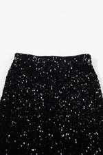 Load image into Gallery viewer, Black Sequin Bodycon Mini Skirt - Fashion Queen - 15
