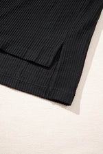 Load image into Gallery viewer, Black Sequin Patch Chest Pocket Corded Shacket - Fashion Queen - 18