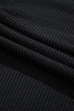 Load image into Gallery viewer, Black Sequin Patch Chest Pocket Corded Shacket - Fashion Queen - 19