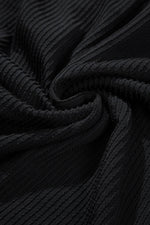 Load image into Gallery viewer, Black Sequin Patch Chest Pocket Corded Shacket - Fashion Queen - 21