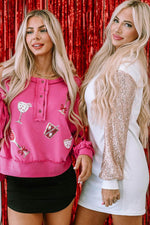 Load image into Gallery viewer, Black Sequin Puff Sleeve Shift Mini Dress - Fashion Queen - 16