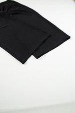 Load image into Gallery viewer, Black Shirred High Waist Plus Size Wide Leg Pants - Fashion Queen - 15