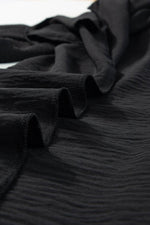 Load image into Gallery viewer, Black Shirred High Waist Plus Size Wide Leg Pants - Fashion Queen - 17