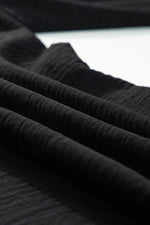 Load image into Gallery viewer, Black Shirred High Waist Plus Size Wide Leg Pants - Fashion Queen - 18