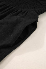 Load image into Gallery viewer, Black Shirred High Waist Sleeveless V Neck Jumpsuit - Fashion Queen - 9