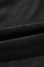 Load image into Gallery viewer, Black Side Pockets Frilled Smocked High Waist Wide Leg Jeans - Fashion Queen - 11