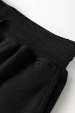 Load image into Gallery viewer, Black Solid Color High Low Pullover and Skinny Pants Set - Fashion Queen - 16