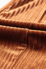 Load image into Gallery viewer, Black Solid Color High Waist Flare Corduroy Pants - Fashion Queen - 25