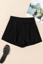 Load image into Gallery viewer, Black Solid Color High Waist Wide Leg Swim Bottom - Fashion Queen - 10