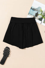 Load image into Gallery viewer, Black Solid Color High Waist Wide Leg Swim Bottom - Fashion Queen - 11