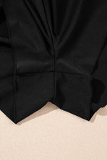 Load image into Gallery viewer, Black Solid Color High Waist Wide Leg Swim Bottom - Fashion Queen - 13