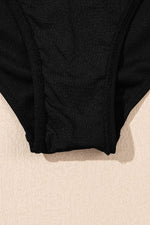 Load image into Gallery viewer, Black Solid Color High Waist Wide Leg Swim Bottom - Fashion Queen - 15