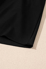 Load image into Gallery viewer, Black Solid Color High Waist Wide Leg Swim Bottom - Fashion Queen - 17