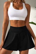 Load image into Gallery viewer, Black Solid Color High Waist Wide Leg Swim Bottom - Fashion Queen - 6