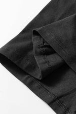 Load image into Gallery viewer, Black Solid Color Round Neck Basic Tunic T Shirt - Fashion Queen - 11