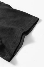 Load image into Gallery viewer, Black Solid Color Round Neck Basic Tunic T Shirt - Fashion Queen - 13