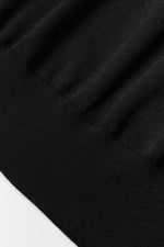 Load image into Gallery viewer, Black Solid Color Slim Fit Lightweight Crew Neck Sweater - Fashion Queen - 9