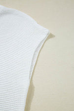 Load image into Gallery viewer, Black Solid Color Sweater Tee with Side Slits - Fashion Queen - 23