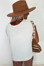 Load image into Gallery viewer, Black Solid Color Sweater Tee with Side Slits - Fashion Queen - 9