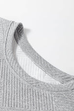 Load image into Gallery viewer, Black Solid Color Textured Long Sleeve Shift Dress - Fashion Queen - 25