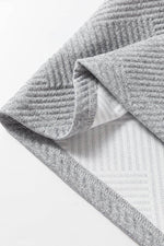 Load image into Gallery viewer, Black Solid Color Textured Long Sleeve Shift Dress - Fashion Queen - 27