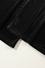 Load image into Gallery viewer, Black Solid Drawstring Waist Wide Leg Pants - Fashion Queen -  20
