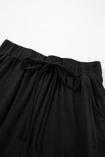 Load image into Gallery viewer, Black Split Long Cardigan and Skinny Pants Lounge Set - Fashion Queen - 17