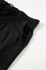 Load image into Gallery viewer, Black Split Long Cardigan and Skinny Pants Lounge Set - Fashion Queen - 18