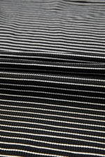 Load image into Gallery viewer, Black Stripe Criss Cross Side Slits Slim Fit Sleeveless Midi Dress - Fashion Queen - 28