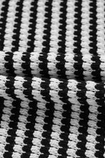 Load image into Gallery viewer, Black Stripe Drop Shoulder Puff Long Sleeve O Neck Plus Size T Shirt - Fashion Queen - 12