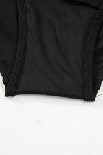 Load image into Gallery viewer, Black Stripe Plus Size Knot Cutout Ruffle Sleeve and High Waisted 2pcs Swimsuit - Fashion Queen - 9