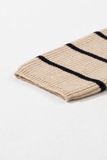 Load image into Gallery viewer, Black Stripe Shawl Neckline Open Cardigan with Pockets - Fashion Queen - 13