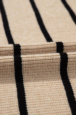 Load image into Gallery viewer, Black Stripe Shawl Neckline Open Cardigan with Pockets - Fashion Queen - 16