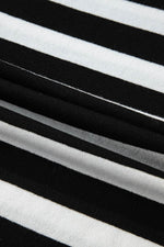 Load image into Gallery viewer, Black Stripe Slim Fit High Neck Knit Sweater - Fashion Queen - 13