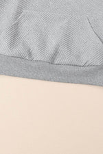 Load image into Gallery viewer, Black Textured Knit Buttoned Kangaroo Pocket Sweatshirt - Fashion Queen -  16