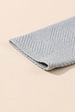 Load image into Gallery viewer, Black Textured Knit Buttoned Kangaroo Pocket Sweatshirt - Fashion Queen -  17