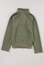 Load image into Gallery viewer, Black Textured Knit Buttoned Kangaroo Pocket Sweatshirt - Fashion Queen -  19