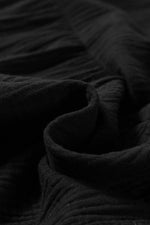 Load image into Gallery viewer, Black Textured Knotted Straps High Waist Wide Leg Romper - Fashion Queen - 13