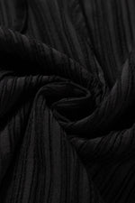 Load image into Gallery viewer, Black Textured Ruffled Sleeve V Neck Top - Fashion Queen - 11