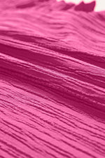 Load image into Gallery viewer, Black Textured Ruffled Sleeve V Neck Top - Fashion Queen - 18