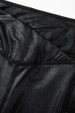 Load image into Gallery viewer, Black V Crossover High Waist Pocketed Leggings - Fashion Queen - 11