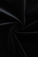 Load image into Gallery viewer, Black Velvet Beaded Long Sleeve V Neck Bodysuit - Fashion Queen - 22