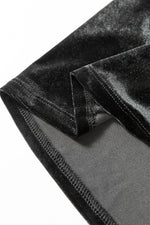 Load image into Gallery viewer, Black Velvet Square Neck Sleeveless High Waist Mini Dress with Pockets - Fashion Queen - 11