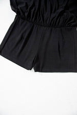 Load image into Gallery viewer, Black Wide Waistband Ruched Skort - Fashion Queen - 8