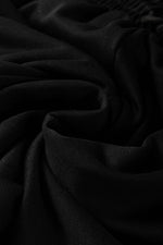 Load image into Gallery viewer, Black Zipper Flutter Sleeve Drawstring High Waist Jumpsuit - Fashion Queen - 26