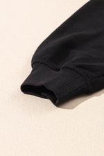 Load image into Gallery viewer, Black Zipper Stand Neck Top and Wide Leg Pants Set - Fashion Queen - 10