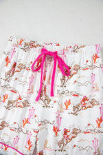 Load image into Gallery viewer, Blossom Cowgirl Country Print Pajamas Set - Fashion Queen - 21