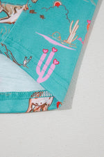 Load image into Gallery viewer, Blossom Cowgirl Country Print Pajamas Set - Fashion Queen - 29